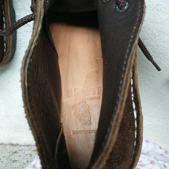 Brother Vellies Unisex UK4 Brown Erongo Suede Chukka Boots Desert Shoes Lace Up - Picture 11 of 13